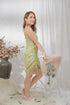 Gregg Mini Dress in Neon Green